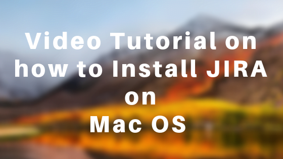 Install JIRA on Mac OS