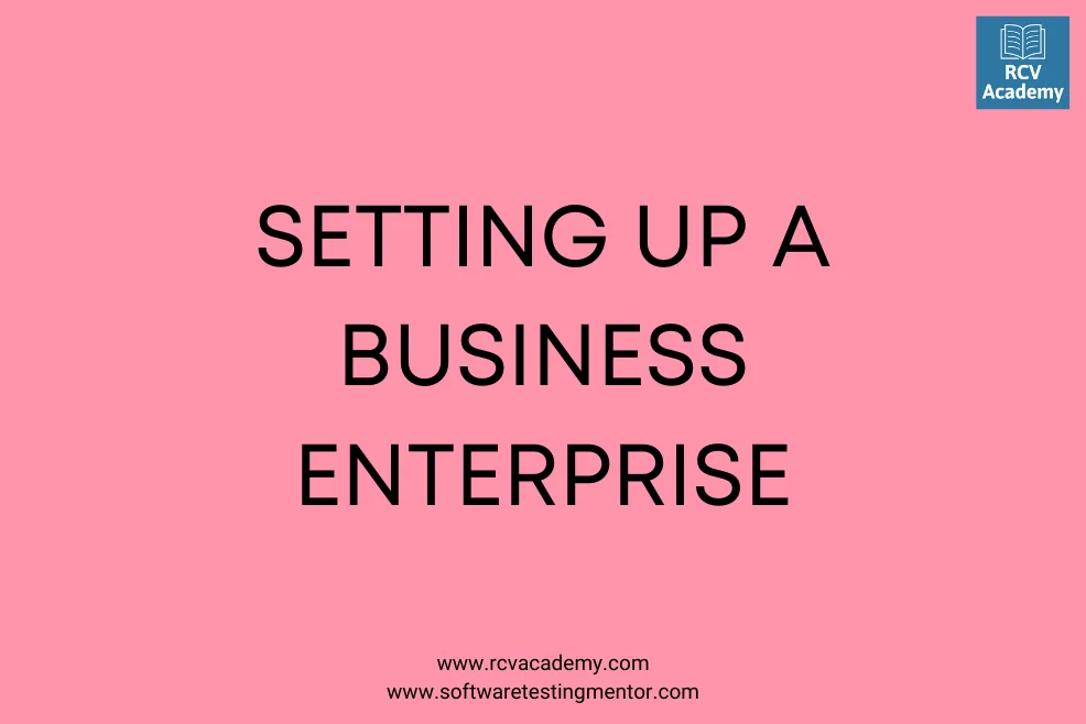 Setting Up A Business Enterprise